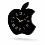Apple Shaped Clock Wall Art Decor
