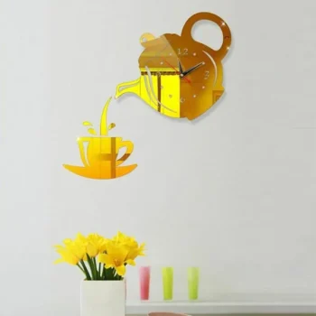 Tea Kettle Wall Clock for Kitchen | Fun & Functional Kitchen Décor