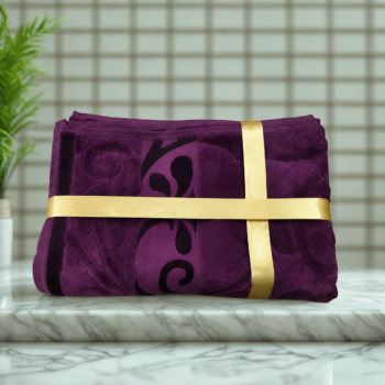 Luxury Purple Velvet Towel